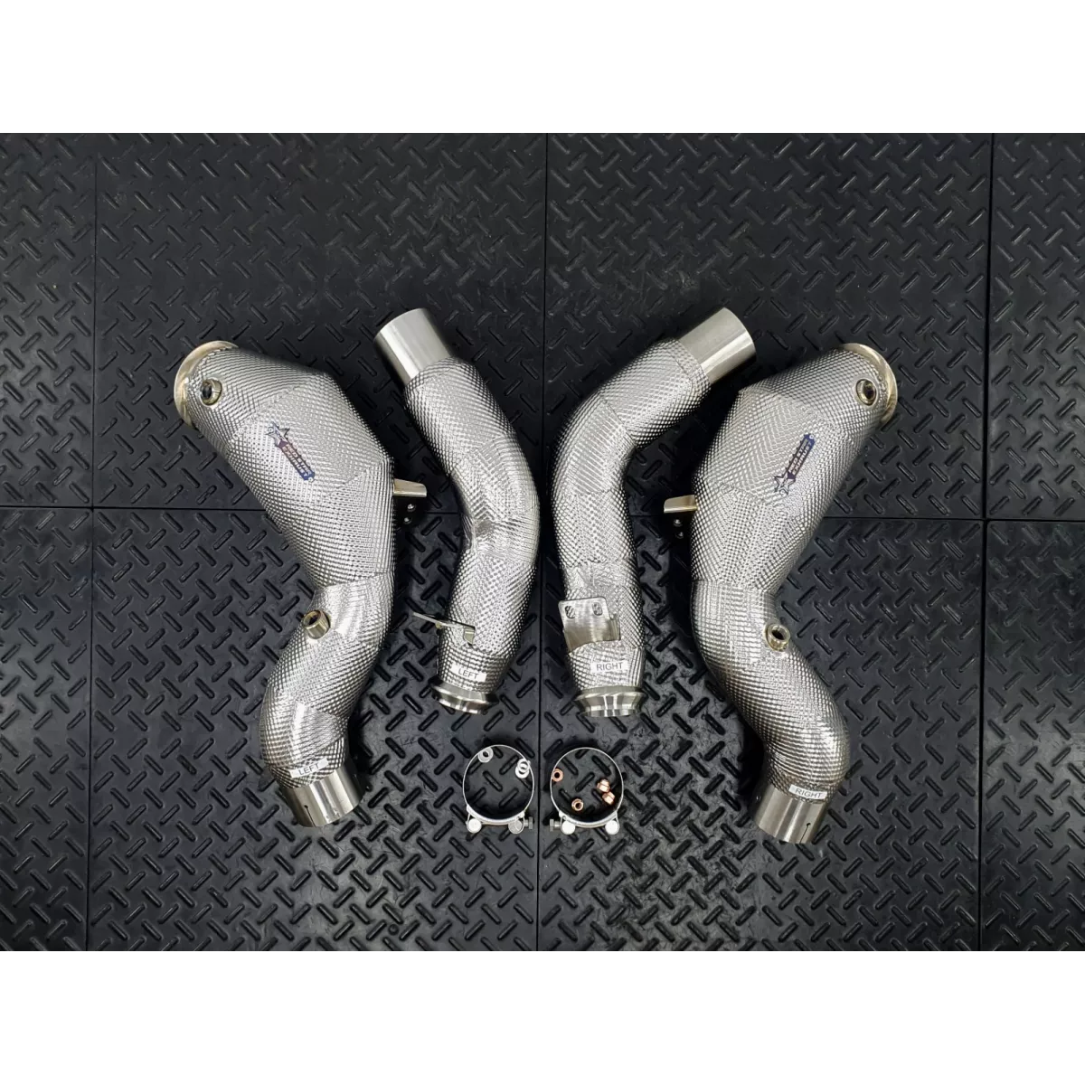 S580 W223 Catted DOWNPIPES