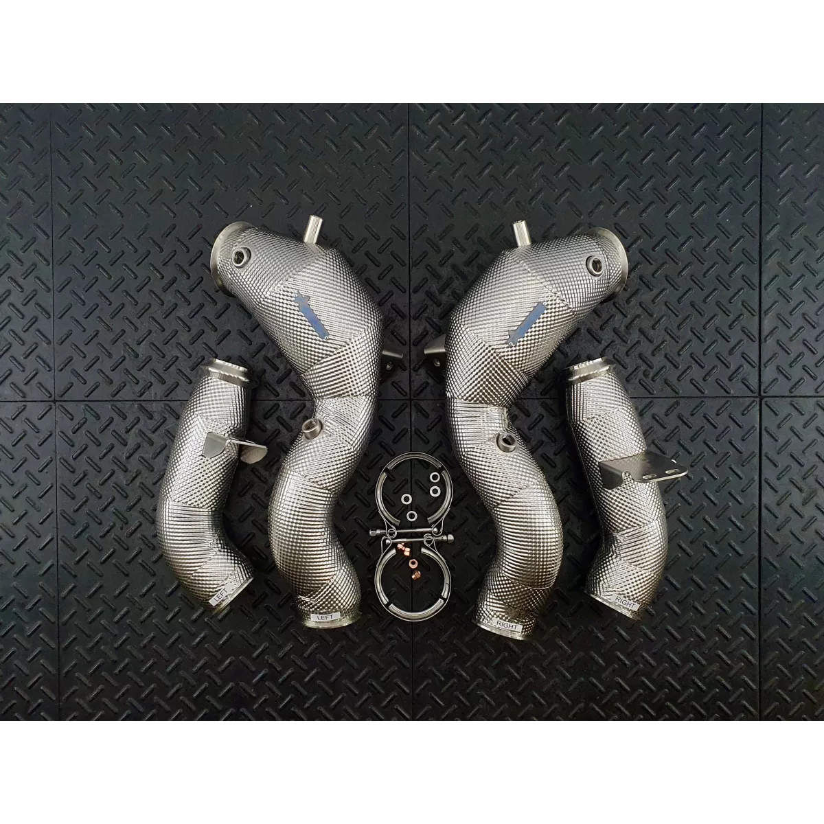 S63 W223 Catted Downpipes