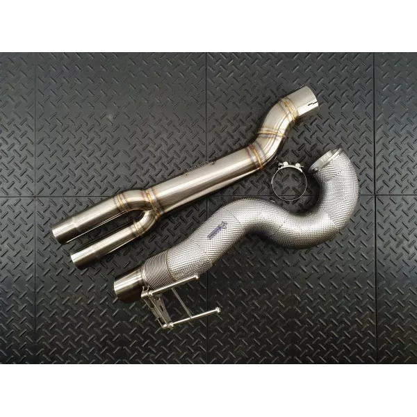 RS3 8Y Heat Shielded Catless Downpipe