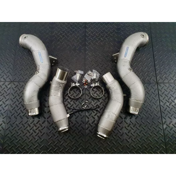 S580 Catless Heat Shielded Downpipes