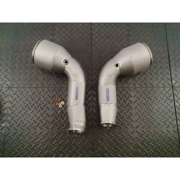 C8 RS6 Gesi Catted Downpipes