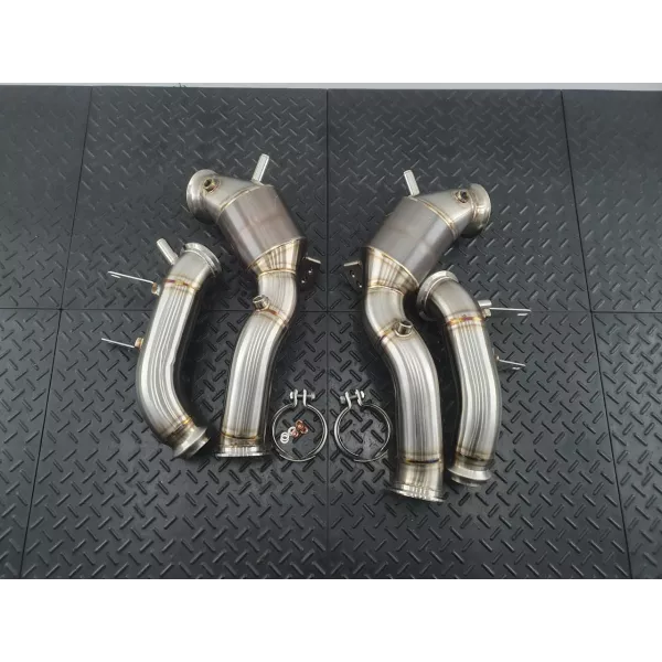 SL63 200 cell catted Downpipes