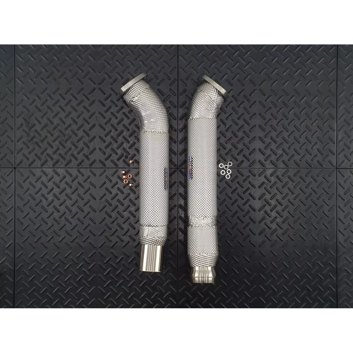 DB11 Heat Shielded Secondary Downpipes