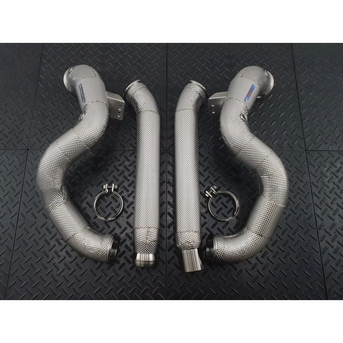 DB12 Catless Heat Shielded Downpipes